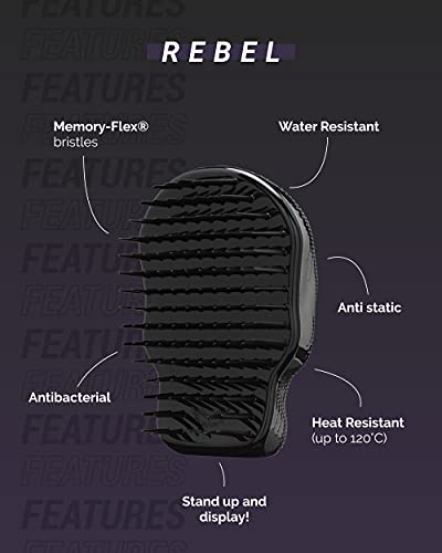 Tangle Angel Rebel Detangling Brush, White Skull