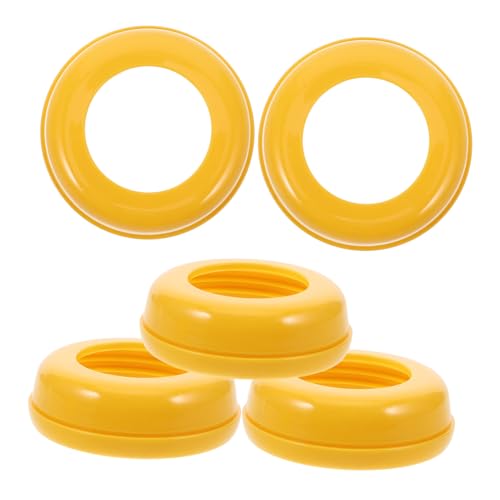 DECORNIJIA 5 piezas Anillos de Cuello para Biberón Repuesto para Botellas de Boca Ancha Collar de Reutilizable Diseño Sellado Antipolvo Compatible con Múltiples de Biberones
