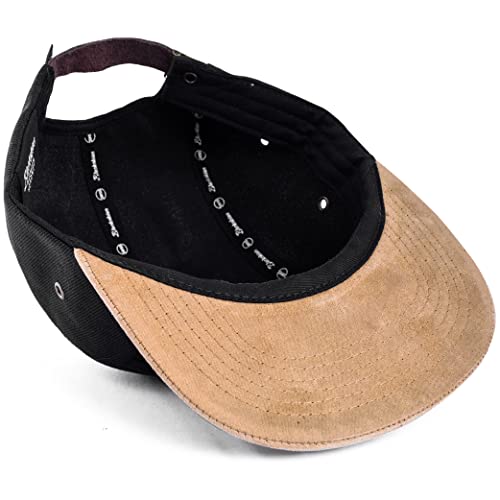 Image of Blackskies 5-Panel Cap with Floral Pattern Unisex Baseball Cap