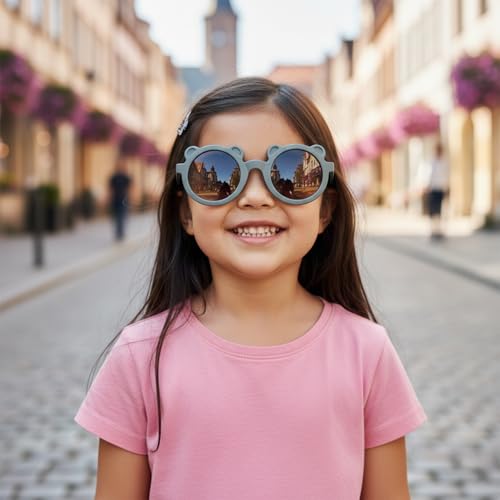 Image of SYGA Kids Goggles, UV Protection Eyewears with Round Shape Monkey Style, Suitable for Age 3 to 8 Years