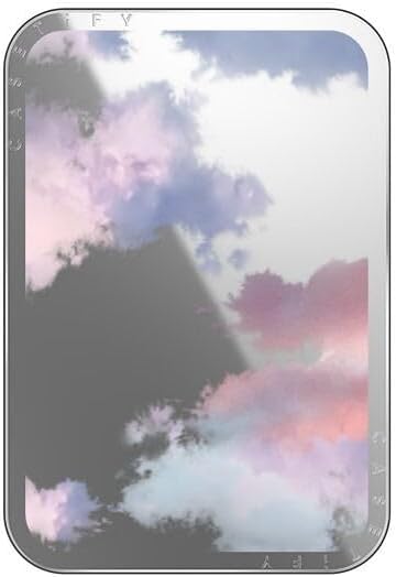 CASETiFY Snappy Card Holder Stand Compatible with Magsafe - Clouds - Silver Mirror