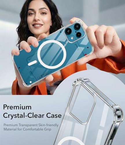 Image of Jkobi Shockproof Crystal-Clear Back Cover for Nothing Phone 3A Lite (Magsafe Wireless Support | Drop & Camera Protection | Hard Polycarbonate)