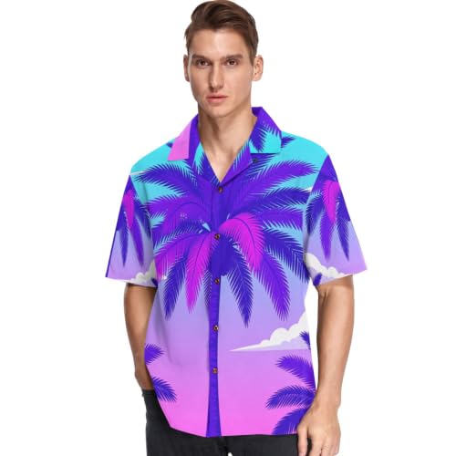 Chemise hawaïenne légère pour homme parfaite pour les soirées plage