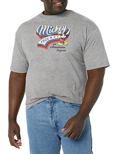 T-shirt Disney Homme coupe sport baseball americana en coton noir