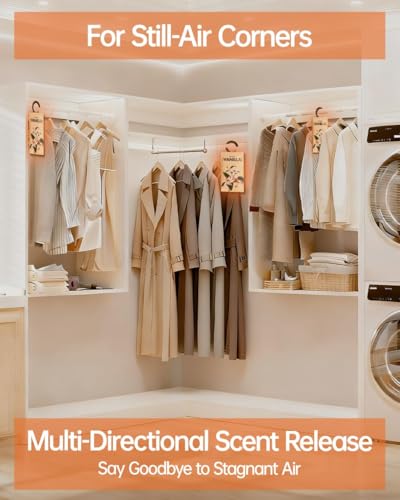Image of 12 Packs Vanilla Potpourri Scented Sachets for Drawers and Closets,Hanging Paper Air Fresheners for Clothes Long Lasting Fragrance
