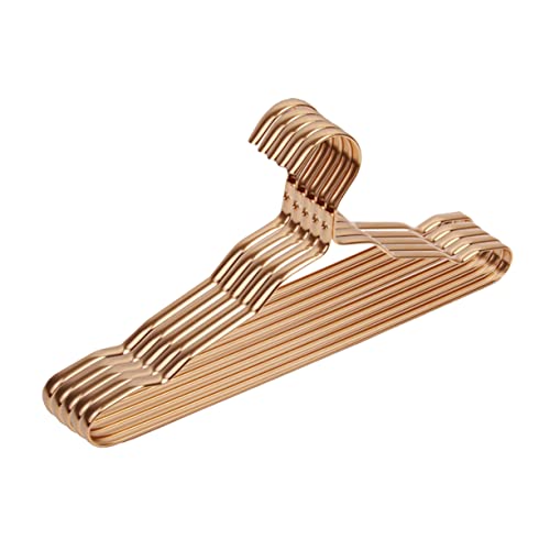 Unomor Suit Hangers Space Saving Aluminum Alloy Clothes Hangers Non-Slip Coating 5 Pack