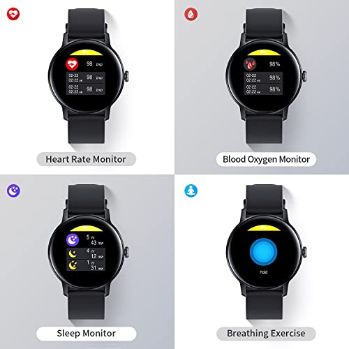 Tinwoo Smart Watch(40Mm),Fitness Tracker For Men Women,Supports Qi Wireless Charging,Customizable Watch Faces,5Atm Waterproof Activity Tracker With Heart Rate,Blood Oxygen,Compatible Iphone Android #TOP6