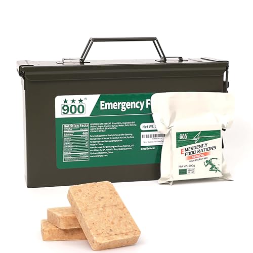 Suministro de alimentos de emergencia - Sabor original Hardtack, 9 días de comidas de emergencia Barras de alimentos de supervivencia, suministros de emergencia, 20 años de vida útil