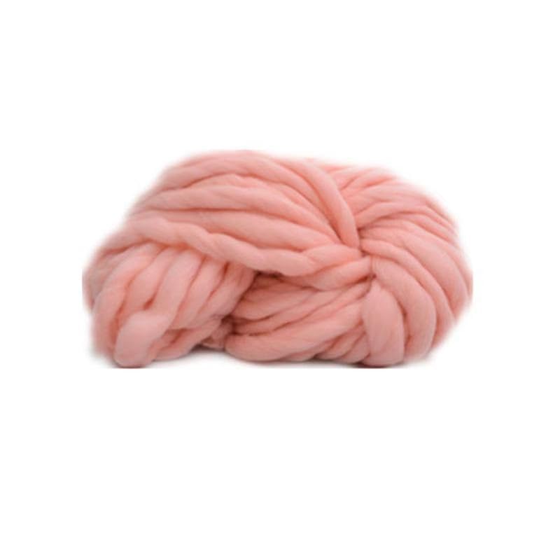 Wełna 250g Super Gruba Solidna Przędza Filcowa Roving jest Używana do Przędzenia Przędzenia Ręcznie Robionej Włóczki na Ciepłe i Grube Dzianie Zimą Wełna Szydełkowa (Kolor: 14-Zang LAN) (24)