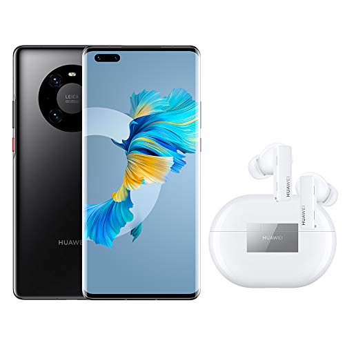Bild zu HUAWEI Mate 40 Pro – Smartphone mit 50 MP Ultra Vision Kamera, 8GB RAM, 256GB ROM - Black + FreeBuds Pro, True Wireless Bluetooth Kopfhörer mit intelligenter Geräuschunterdrückung, Ceramic White