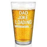 Funny Dad Beer Glass Gift - Dad Joke Loading Beer Pint Glass 15Oz, Gift for Dad, New Dad, Papa,...