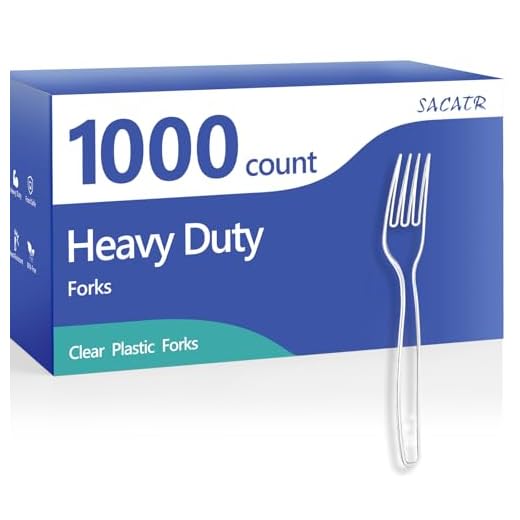 Heavy Duty Plastic Forks - 1000 Count