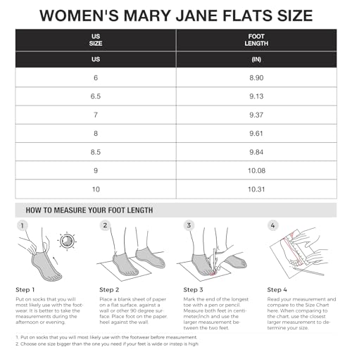 SMILIN Women's Mary Jane Flats, Comfortable Lightweight Walking Shoes, Mesh Breathable Non Slip Dressy Casual Flats for Women2