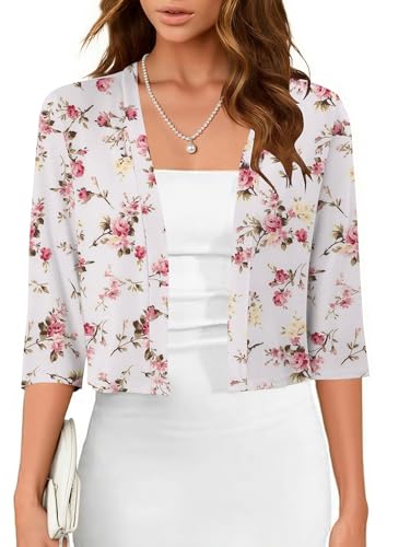 CRAZY GRID Women's Open Front Plus Size Kimonos Lightweight Summer Cardigans Wine Red Dressy Jackets RoseMadder Medium