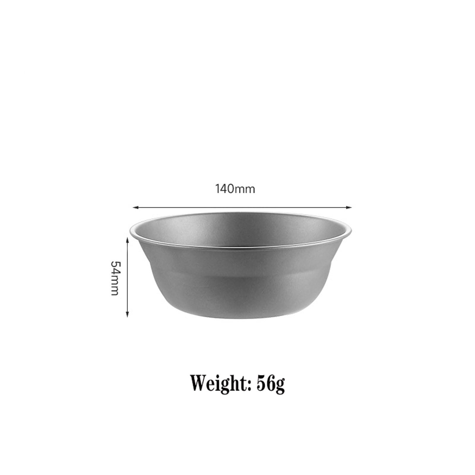 RUNGEASINI Titanium Camping Bowl - 140mm(5.5