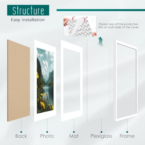 Image of Picrit 27x40 White Poster Frame, Picture Frame for Wall, 3 Pack