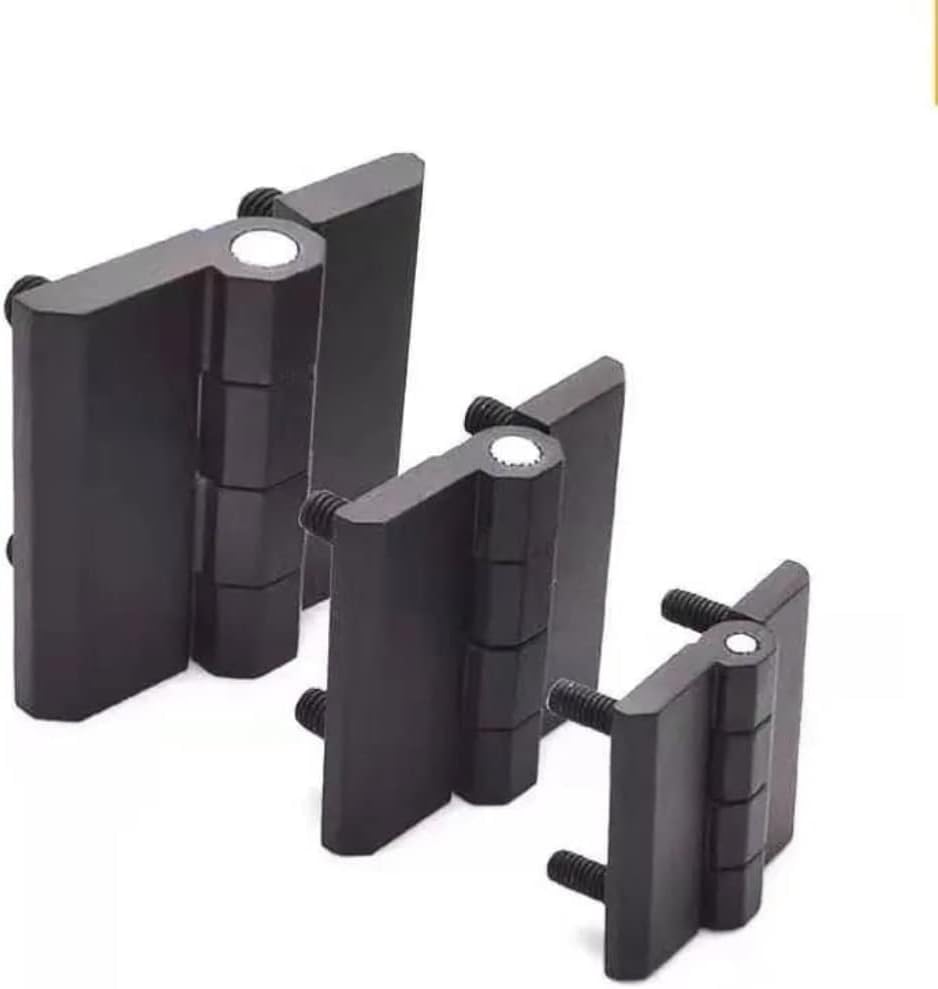 THE WHITE SHOP 4pcs Generator Door Hinges Zinc Alloy Metal Heavy Duty - Gate, Lift Off,Panel, Cabin Window Hinges (Bolt Connectors) (Size : 60MM)