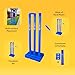 Bratla Cricket Best Buy CBB Stumps for Cricket - Blue Wicket with Target Stump Set, Cricket Stumps with a Base of Plastic, Cricket wickets with Multi Surface Placement