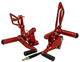 Produkttyp: Fußstützen JIANXING haltbare stilvolle Motorrad-Zubehör Motorrad-Einstellbare Fußrastenanlage Fußrasten Fußrasten Pedal Fußrastenanlage for Suzuki GSXR GSXR 600 GSXR600 2000 2001 2002 2003 2004 2005, Einfach zu