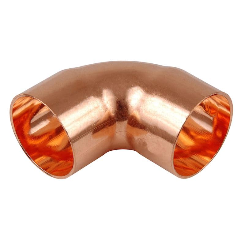 Bag of 10-22mm End Feed Elbow (Known as end Feed Fittings/Plumbing Fittings / 22mm end Feed Elbow / 22mm Copper Pipe Fittings Also Available in 8mm, 10mm, 15mm, 22mm, 28mm, 35mm, 42mm and 54mm)