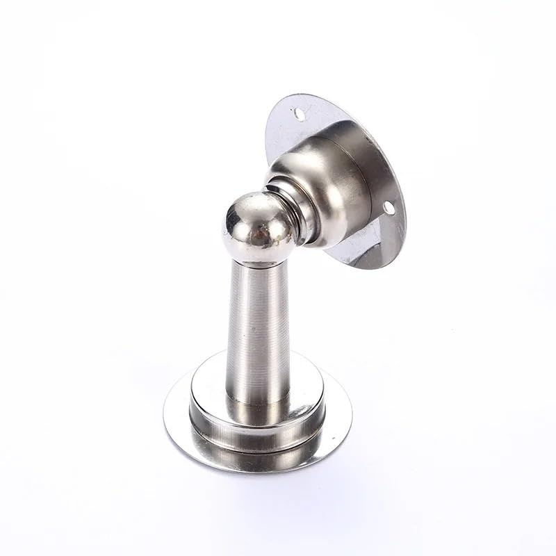 Butée de porte magnétique inox 304 argent pour meuble et sol sans perçage