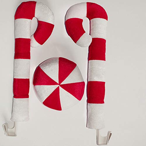 Bestoyard Christmas Car Decorations Candy Cane Shape Antler And Nose #TOP7