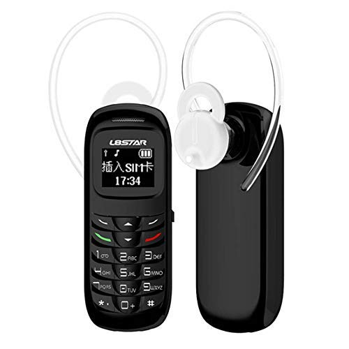 L8STAR BM70 3 in 1 PLASTIC MINI SMALLEST MOBILE PHONE BLUETOOTH TINY HEADSET 16G (Black)