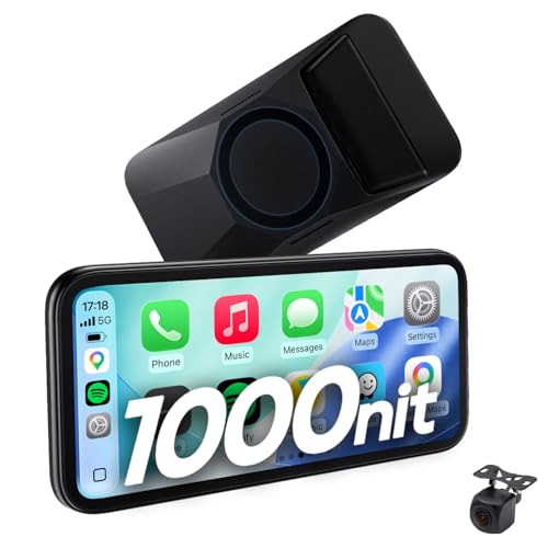 CarpodGo Mini 6 9 60 fps CarPlay-Bildschirm für Display mit gleichmäßigem Rahmen und abgerundeten Ecken kompatibel mit magnetischen Halterungen 1000 nit Helligkeit BT-Modus (nur Anzeige)