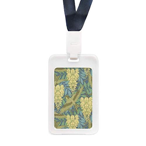 Étui transparent Ukiyoe aux motifs artistiques japonais de fleurs et d'oiseaux