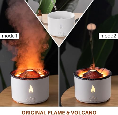 Image of DesiDiya Diffuser for Room Moisture, Aroma Diffuser for Home, Cool Mist Small Quiet Air Humidifier, Ultrasonic Essential Oil Diffuser Electric for Car, Office, Babies, Home, Plant (Volcano)