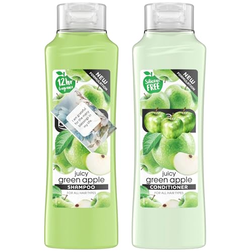 Shampoo and Balsam Bundle Consisting of Juicy Apple Shampoo & Conditioner Set (2 Pack) - All Hair Types - By Oerich Gift
