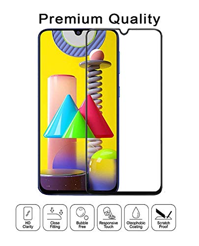 Image of Screen Protector for Samsung Galaxy A01 Core / M01 Core (Black) Tempered Glass Edge-to-Edge 6D Screen Guard With Installation Kit