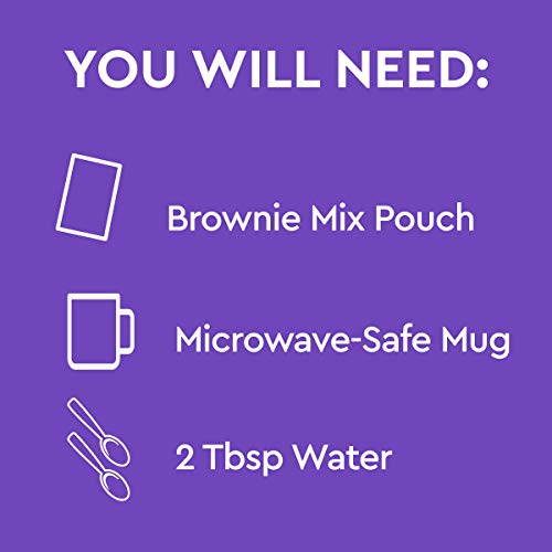 Duncan Hines Mug Cakes Caramel Flavored Brownie Mix, 4 - 2.6 Oz Pouches #TOP2