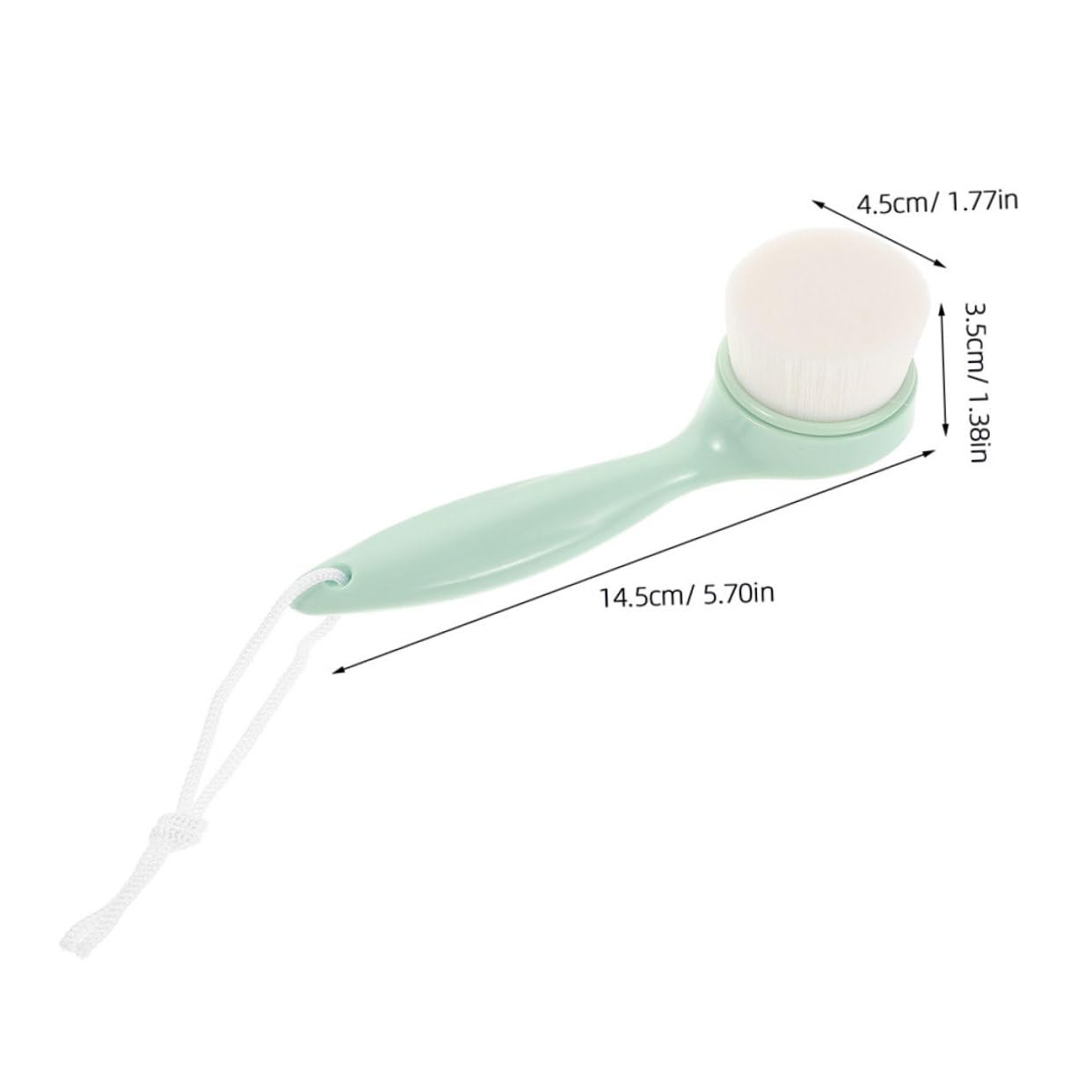 HAKIDZEL Skincare Tool 2pcs Facial Cleansing Brush Soft Bristle Face Brush Set Makeup Remover Face Scrub Brush Sturdy Constructi