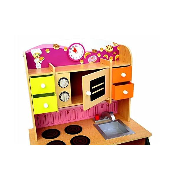 Kinderküche aus Holz Kinderküche Holz Spielküche Kinderspielküche Spielzeugküche Holzküche Küche – Bild 4
