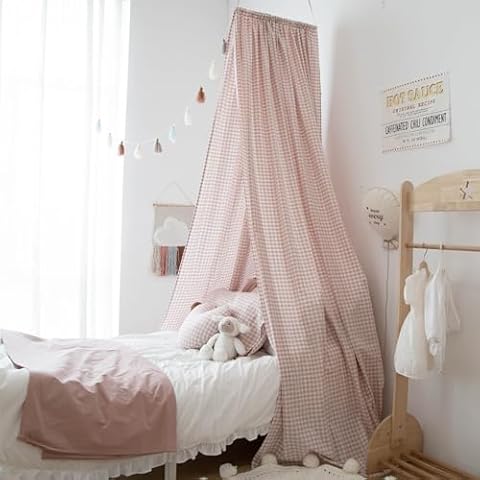 BEIOUDEXIN Bed Canopy for Girls, Princess Canopy for Girls Bed, Nursery Crib Canopy for Kids Room Decor, Extra Large Girls Canopy Full Size Play Tent Cover