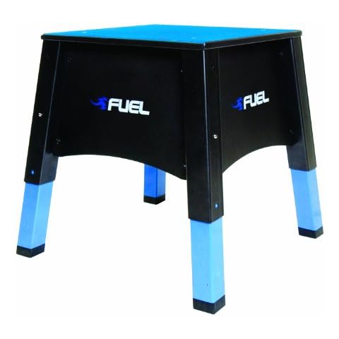 Fuel Pureformance Adjustable Plyometrics Box, blue, black Cover