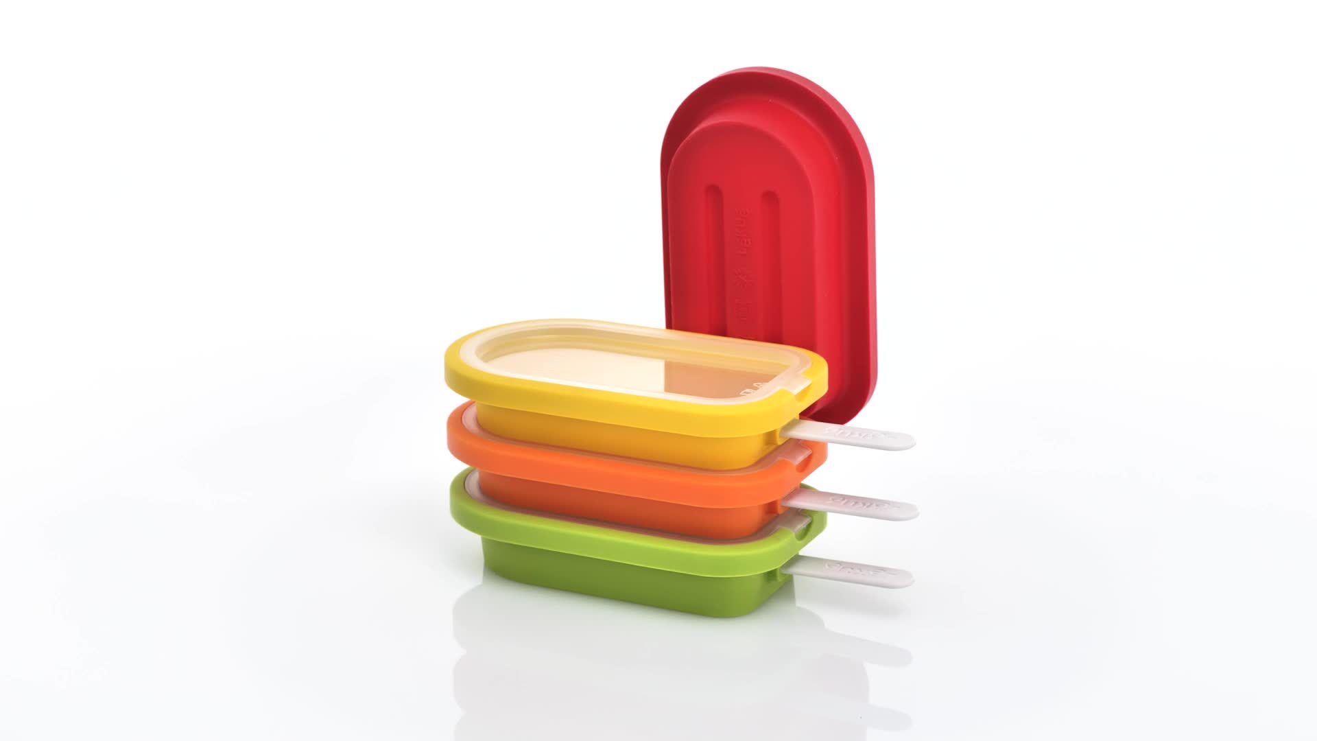 Zoku Koji KJ001 Ice Popsicle Molds, Red