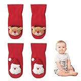 【Élasticité confortable】chaussette bebe antiderapante a une excellente élasticité, adaptée aux bébés de 0 à 1 an. Il garde les petits pieds au chaud et à l'aise pendant les hivers froids.