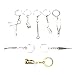 Produktbild Earlywish 8pcs gemischte Schlüsselbund Dental Clinic Force Spiegel Handstück Zahn Abformung Tablett