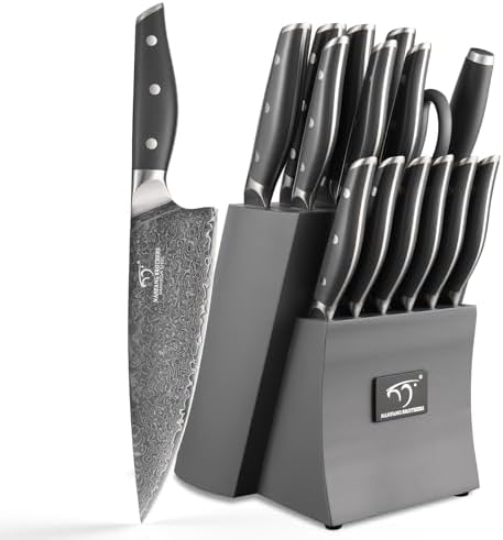 NANFANG BROTHERS Damascus Kitchen Knife Set