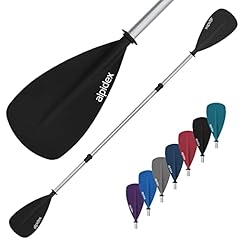 ALPIDEX 2 in 1 Pagaia Doppia SUP Pagaie Kayak Canoa Stand Up Paddle Lunghezza Regolabile 160-207cm Leggero Palo Alluminio, Colore:Nero