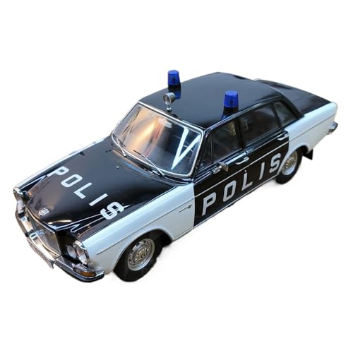 Voiture miniature 1/18 Volvo 164 Police 1970, réplique de collection haute précision