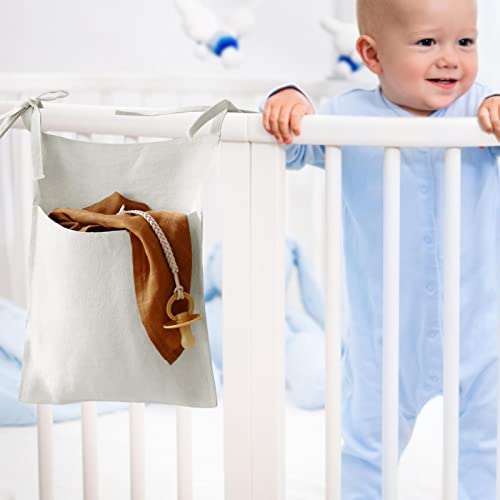 FAKEME Bolsa de armazenamento para cama de bebê organizador de berço bolsa de fraldas de brinquedo,