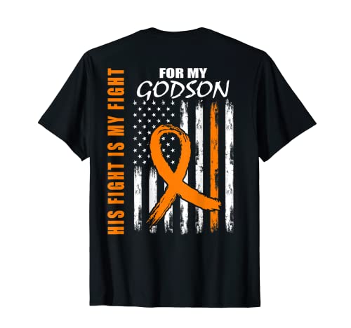 Godson Kidney Cancer Awareness Flagge Back Print Grafik Geschenke T-Shirt