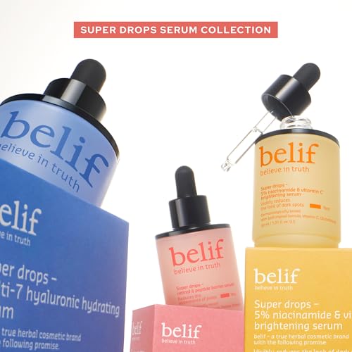 Belif Super Drops Retinol & Peptide Barrier Serum - Siero Anti-Età Con Retinolo E Peptidi, Migliora Elasticità, Riduce I Pori E Idrata Con Acido Ialuronico, K-Beauty (30 Ml) - 6