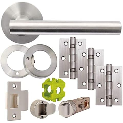 Jigtech JTB81215 Satin Chrome Privacy Door Pack Cover