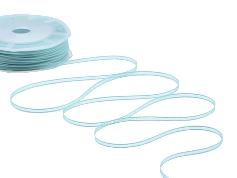 Furlanis, Organza Ribbon Satin Borders, Decorative Ribbon for Wrappings and Favors Christmas Gift, Made in Italy