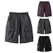 Kids Summer Cargo Shorts Casual Elastic Waist Loose Knee Length Bermuda Shorts with Flap Pockets for 2-14 Years