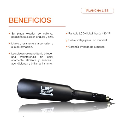 Plancha de pelo profesional Titanium Liss Expert miniatura 2